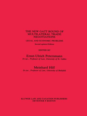cover image of The New GATT Round of Multilateral Trade Negotiations